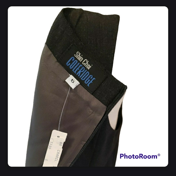 Shin Choi | Sheath Charcoal Black Dress Size 6 - Picture 8 of 9